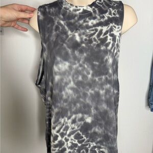 Lululemon All Yours Tye Dye Charcoal Tank Size L